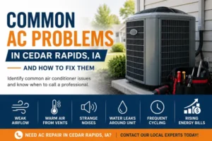 Common AC Problems in Cedar Rapids, IA and How to Fix Them