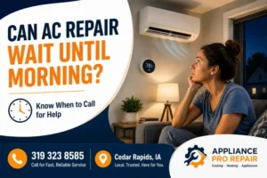Can AC Repair Wait Until Morning? Know When to Call for Help