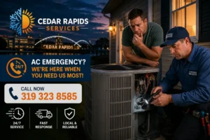 4/7 Emergency AC Repair Cedar Rapids: When Should You Call?