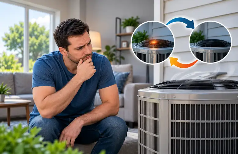 AC short cycling causing a home air conditioner to repeatedly turn on and off
